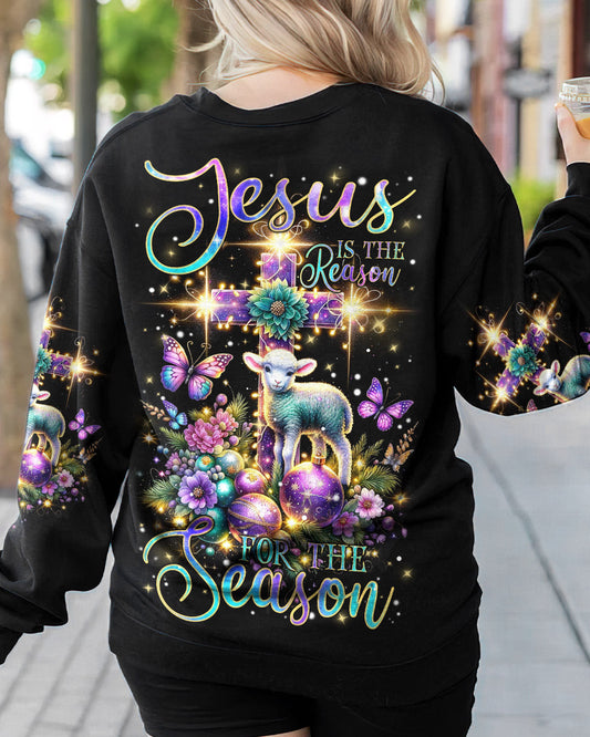 Jesus The Reason Lamb Christmas Women's All Over Print Shirt - Tlnz1411232, easychoo.com