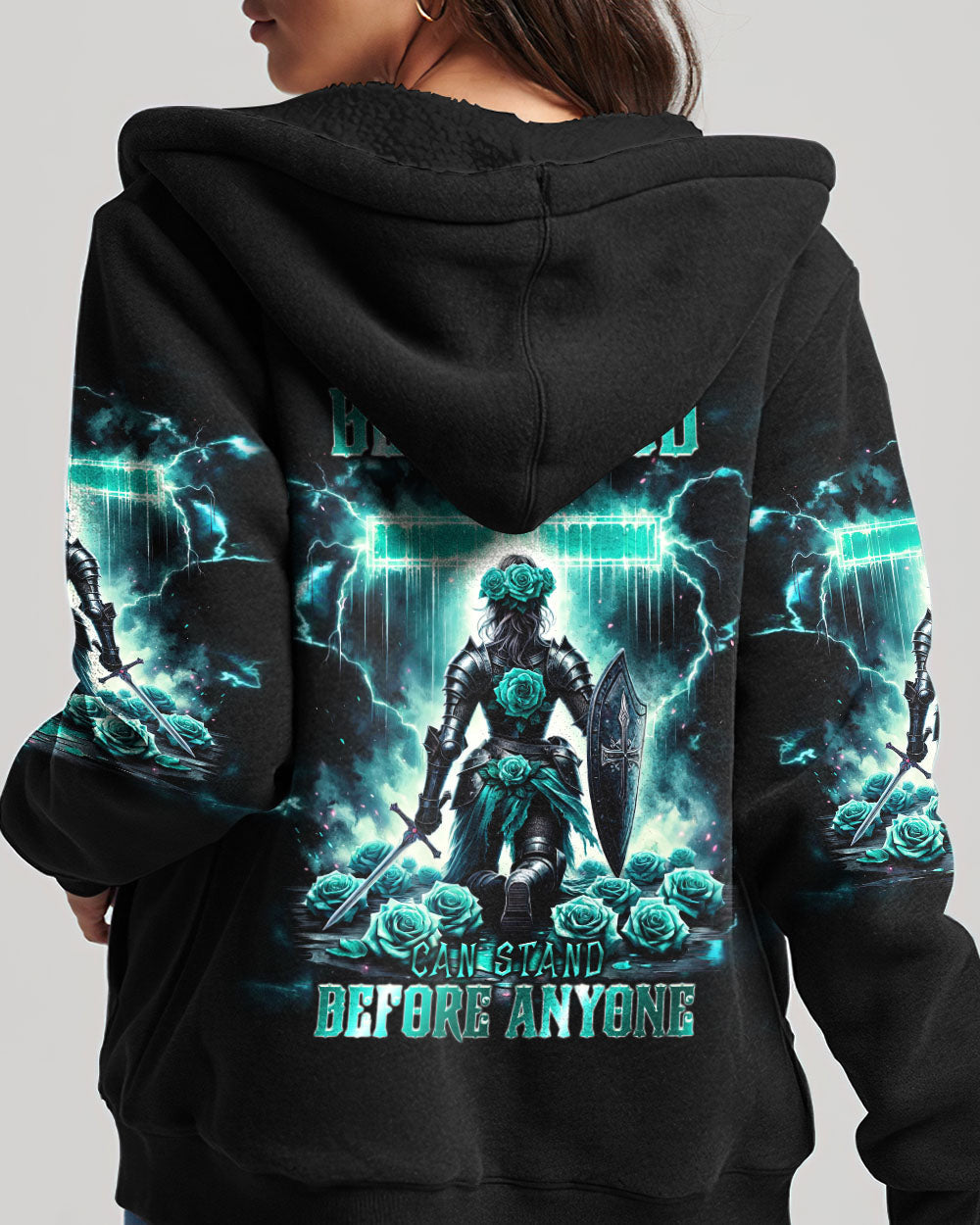 She Who Kneels Before God Warrior Women's All Over Print Shirt - Tlnt1112234, easychoo.com