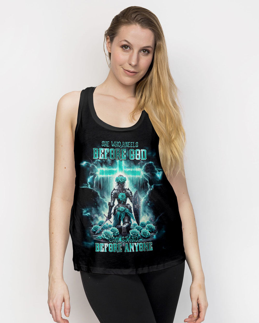 She Who Kneels Before God Warrior Women's All Over Print Shirt - Tlnt1112234, easychoo.com