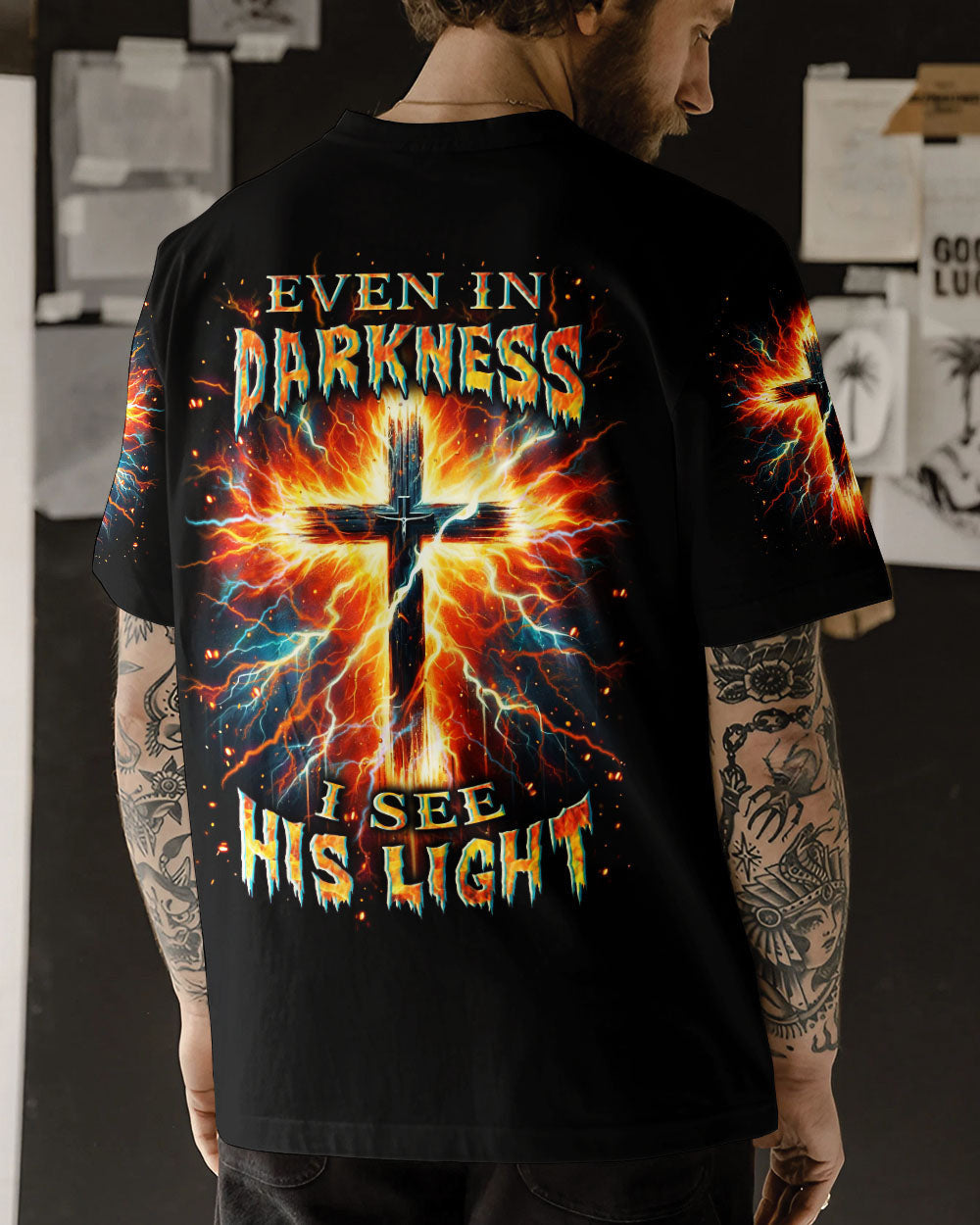 Even In The Darkness Men's All Over Print Shirt - Yhln0104242, easychoo.com