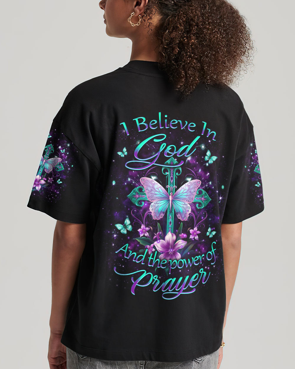 I Believe In God Women's All Over Print Shirt - Yhkd2201242, easychoo.com