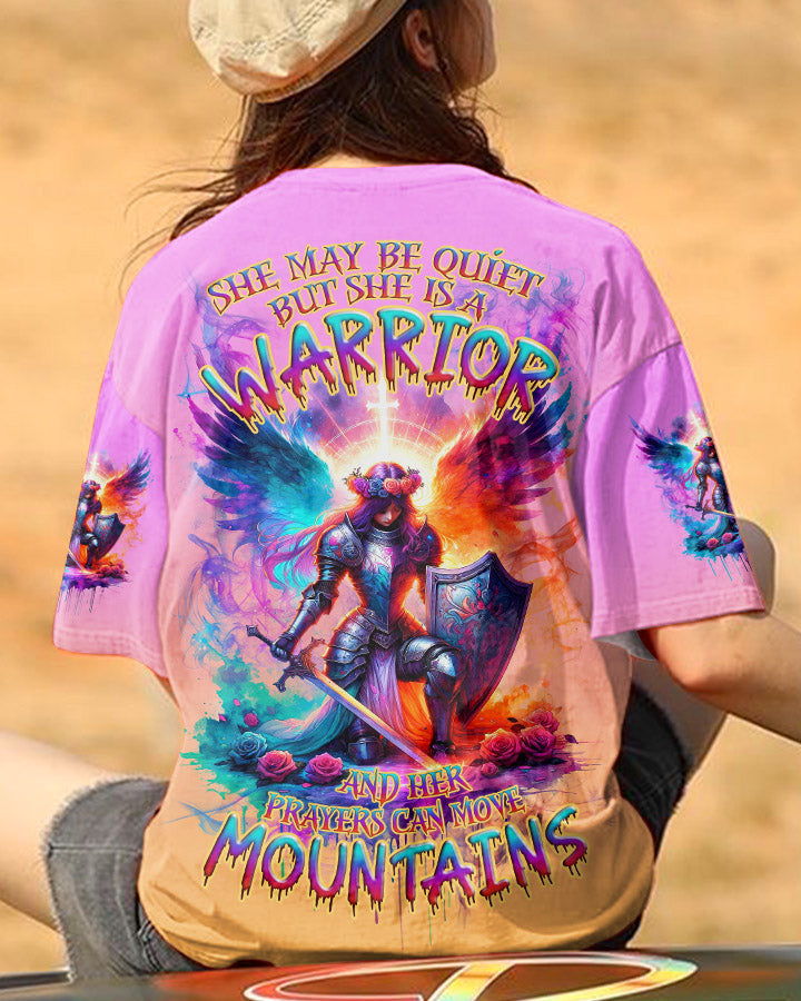 Prayers Can Move Mountains Warrior Wings Women's All Over Print Shirt - Tlnz1612233, easychoo.com
