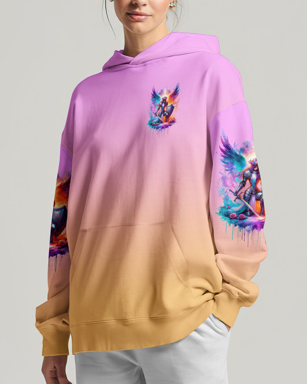 Prayers Can Move Mountains Warrior Wings Women's All Over Print Shirt - Tlnz1612233, easychoo.com