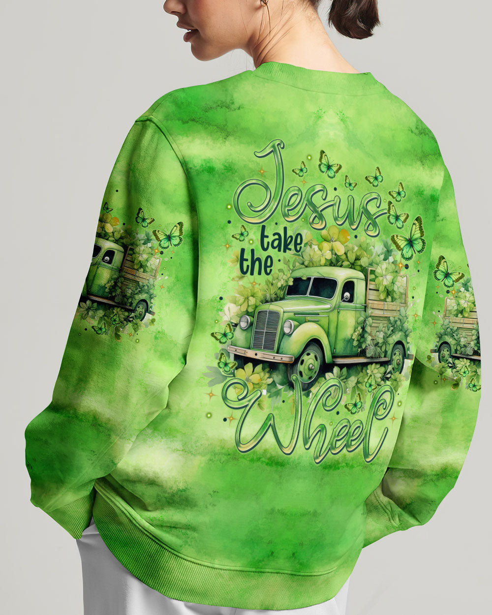 Jesus Take The Wheel Women's All Over Print Shirt - Tytm0501243, easychoo.com