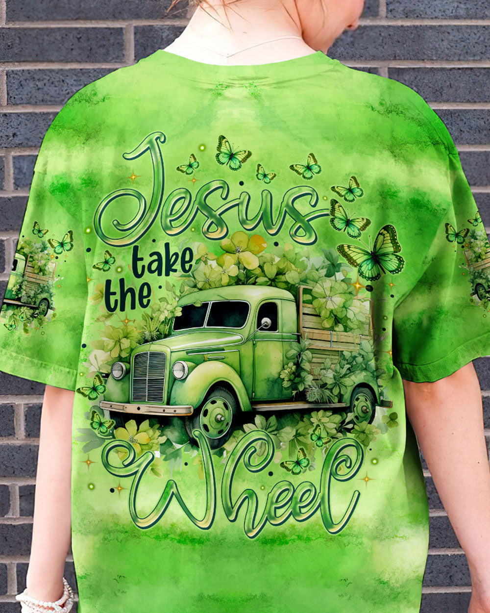 Jesus Take The Wheel Women's All Over Print Shirt - Tytm0501243, easychoo.com