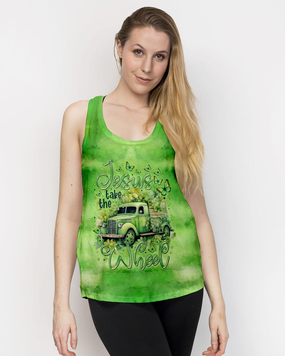 Jesus Take The Wheel Women's All Over Print Shirt - Tytm0501243, easychoo.com