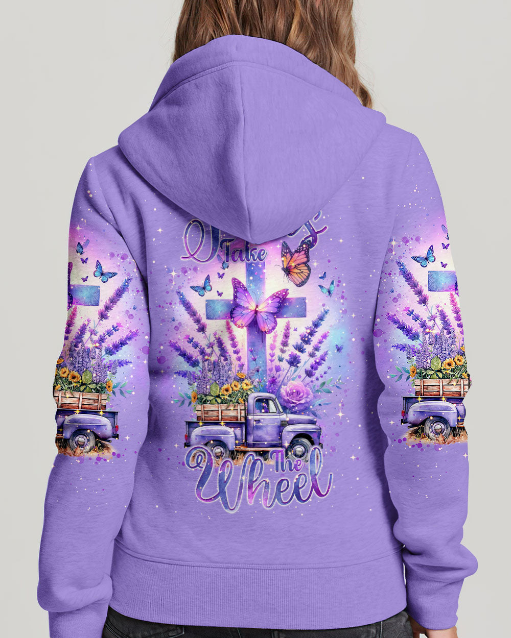 Jesus Take The Wheel Lavender Women's All Over Print Shirt - Tlnt2802243, easychoo.com