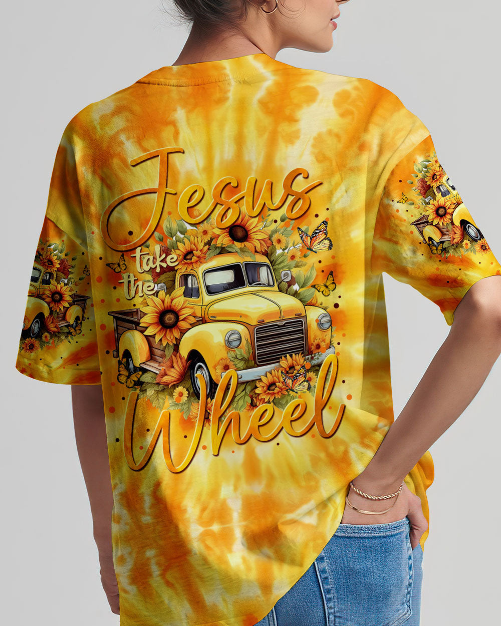Jesus Take The Wheel Women's All Over Print Shirt - Tytm0512238, easychoo.com