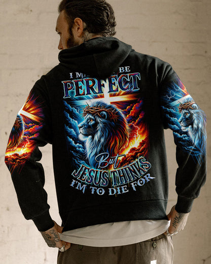 I May Not Be Perfect Lion Men's All Over Print Shirt - Ty1801241, easychoo.com