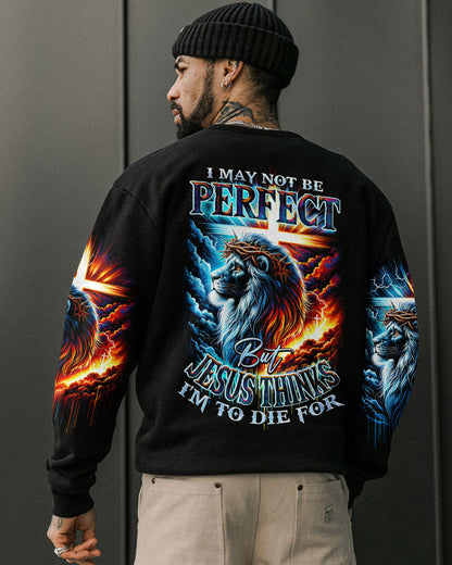 I May Not Be Perfect Lion Men's All Over Print Shirt - Ty1801241, easychoo.com