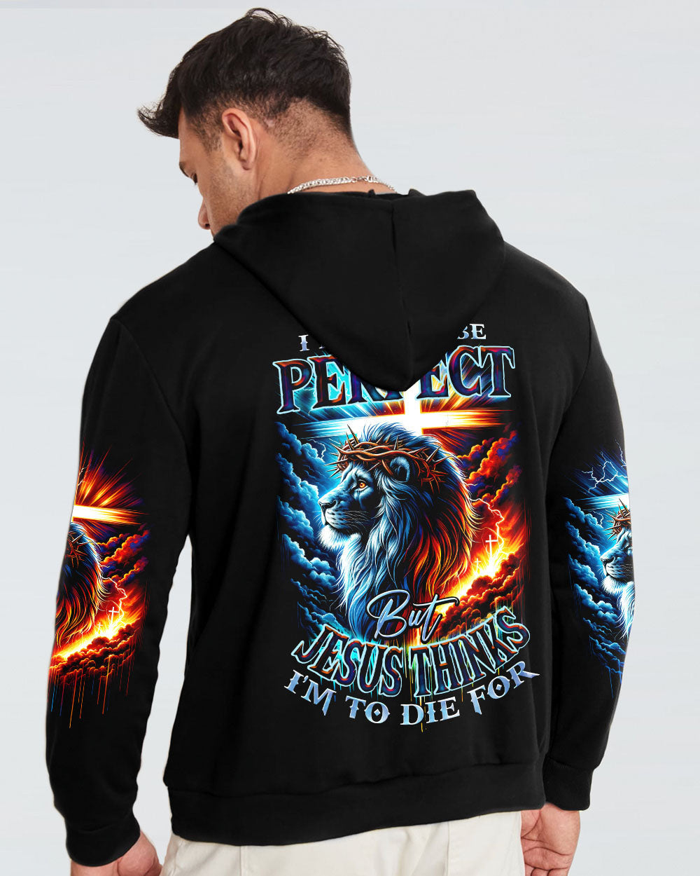 I May Not Be Perfect Lion Men's All Over Print Shirt - Ty1801241, easychoo.com