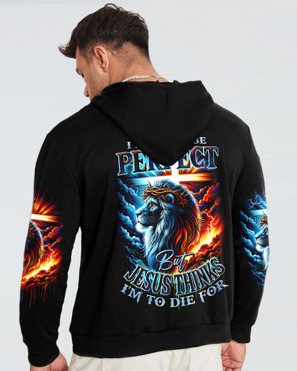 I May Not Be Perfect Lion Men's All Over Print Shirt - Ty1801241, easychoo.com