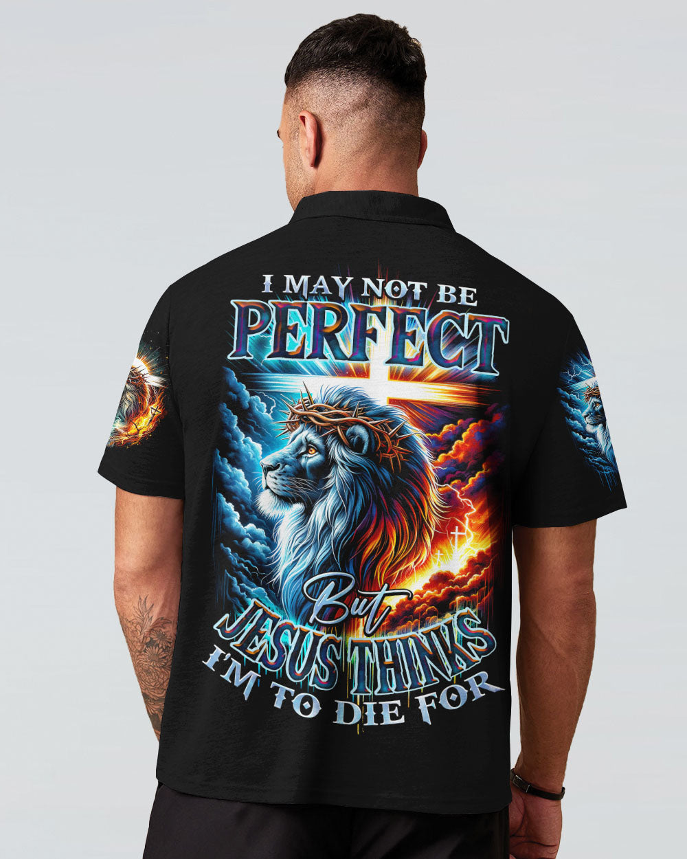 I May Not Be Perfect Lion Men's All Over Print Shirt - Ty1801241, easychoo.com