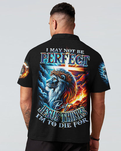 I May Not Be Perfect Lion Men's All Over Print Shirt - Ty1801241, easychoo.com