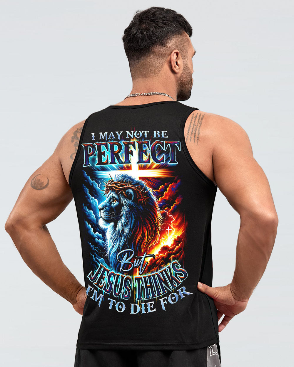 I May Not Be Perfect Lion Men's All Over Print Shirt - Ty1801241, easychoo.com