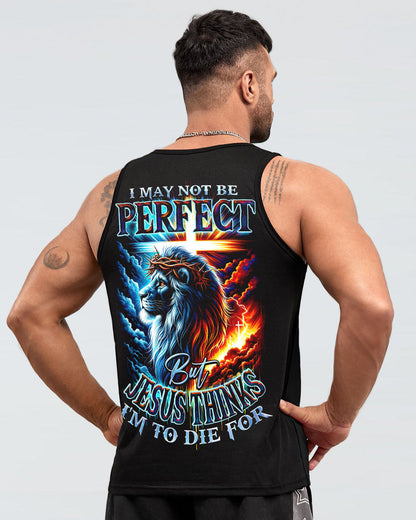 I May Not Be Perfect Lion Men's All Over Print Shirt - Ty1801241, easychoo.com