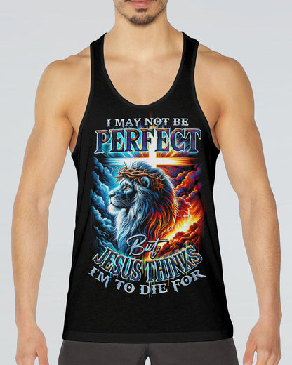 I May Not Be Perfect Lion Men's All Over Print Shirt - Ty1801241, easychoo.com