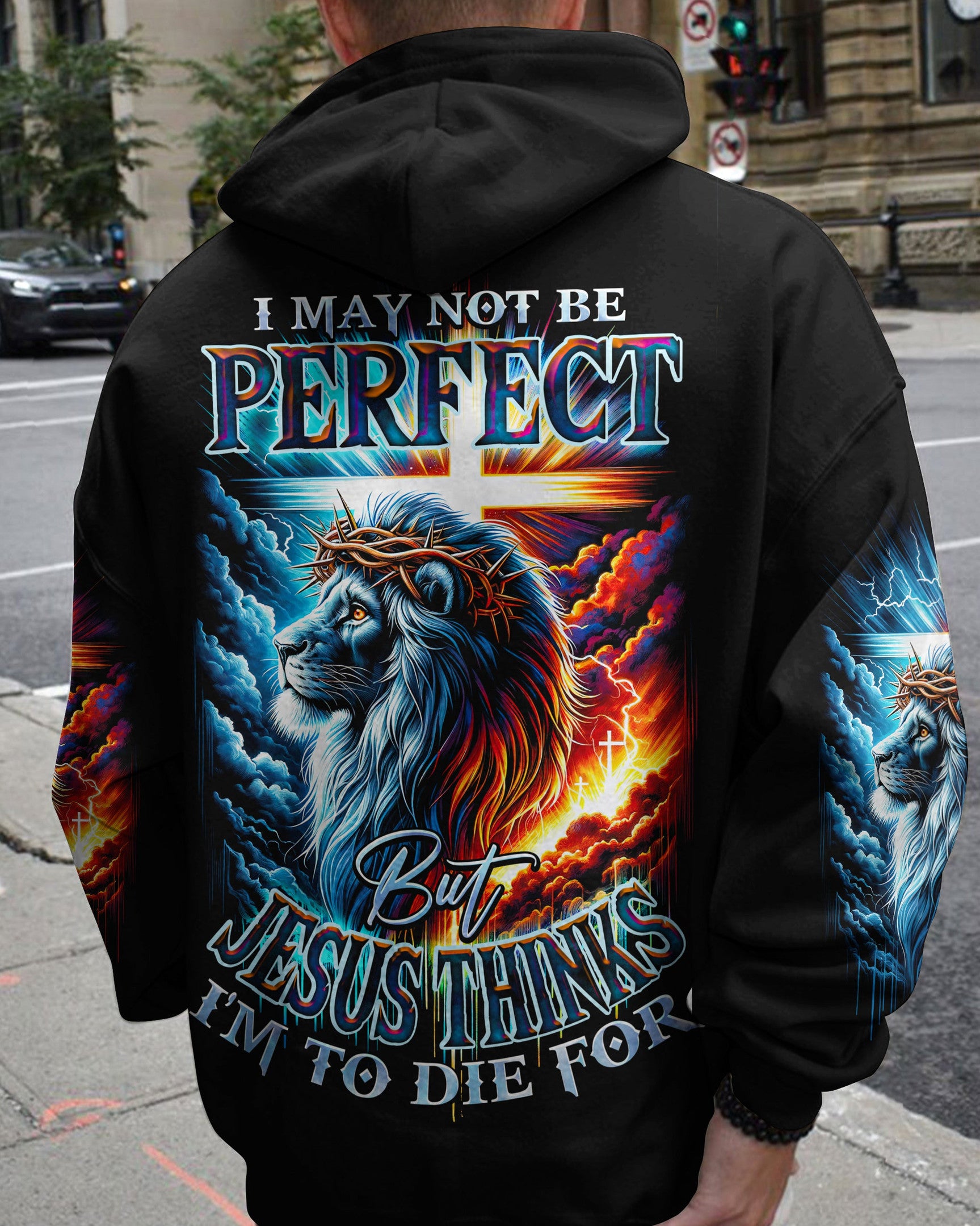 I May Not Be Perfect Lion Men's All Over Print Shirt - Ty1801241, easychoo.com
