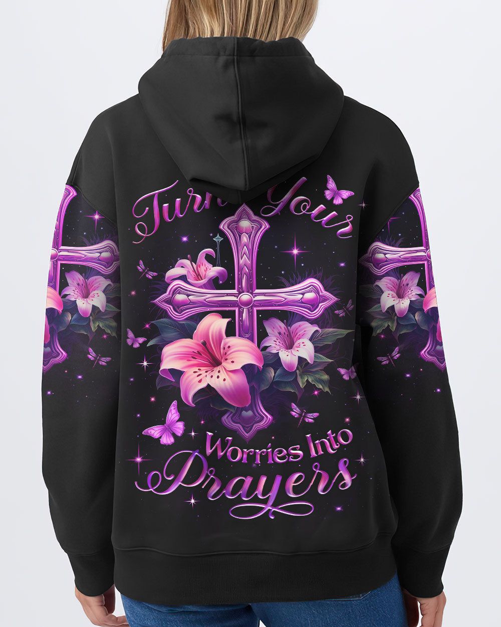 Turn Your Worries Into Prayers Women's All Over Print Shirt - Yhlt1511233, easychoo.com