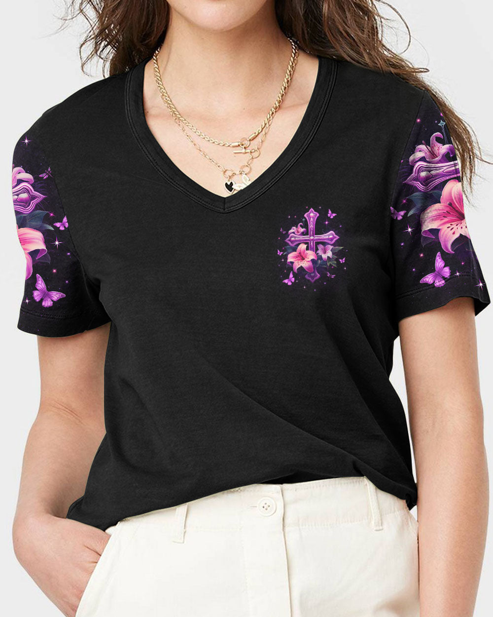 Turn Your Worries Into Prayers Women's All Over Print Shirt - Yhlt1511233, easychoo.com