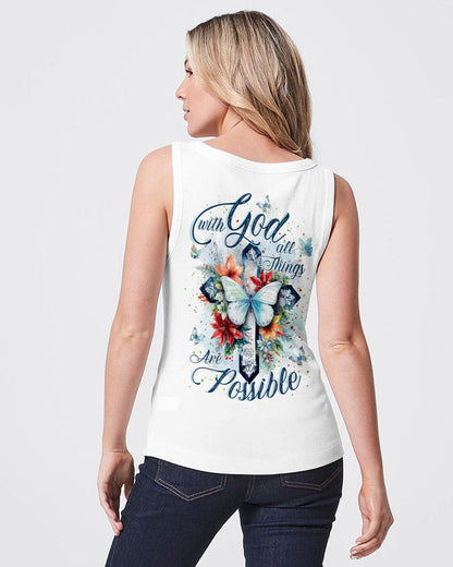 With God All Things Are Possible Women's All Over Print Shirt - Yhkd0911232, easychoo.com