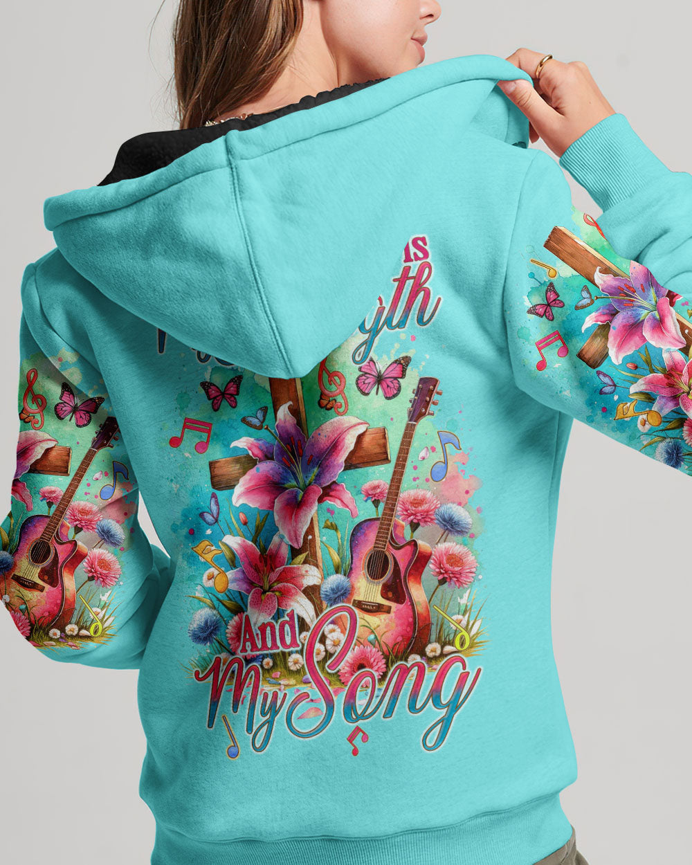 The Lord Is My Strength And My Song Women's All Over Print Shirt - Tyqy0112231, easychoo.com