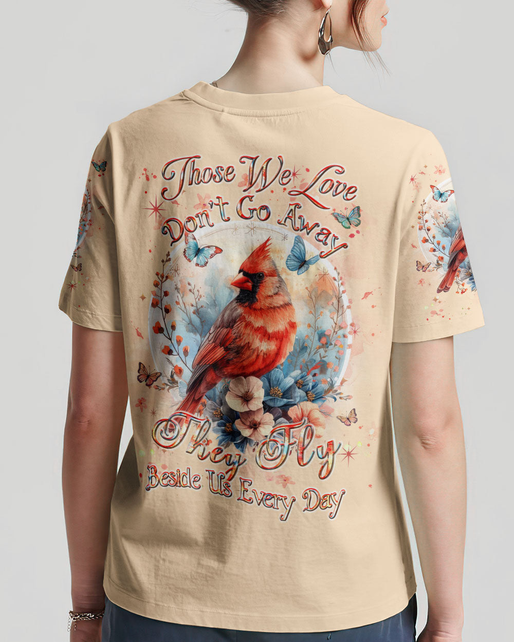 Those We Love Don't Go Away Cardinal Women's All Over Print Shirt - Yhhn1503243, easychoo.com