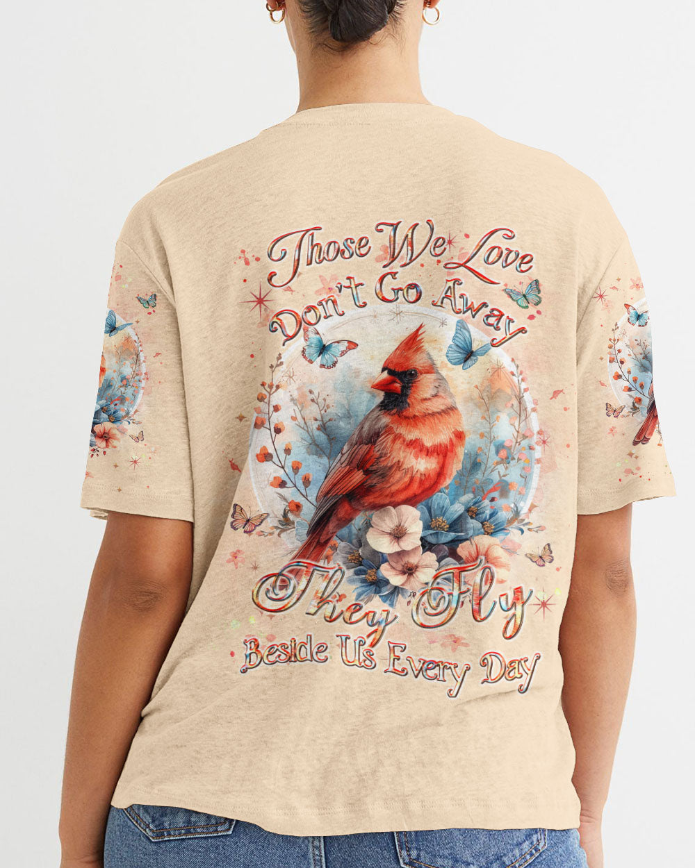 Those We Love Don't Go Away Cardinal Women's All Over Print Shirt - Yhhn1503243, easychoo.com