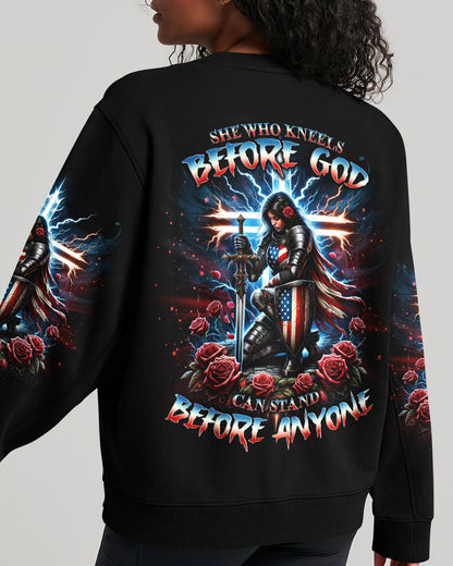She Who Kneels Before God Warrior Rose Women's All Over Print Shirt - Tlno1112233, easychoo.com
