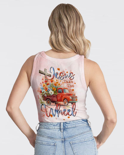 Jesus Take The Wheel Truck Floral Women's All Over Print Shirt - Tltr0412232, easychoo.com