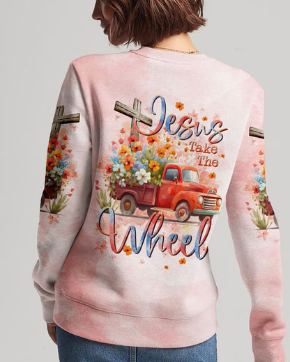Jesus Take The Wheel Truck Floral Women's All Over Print Shirt - Tltr0412232, easychoo.com
