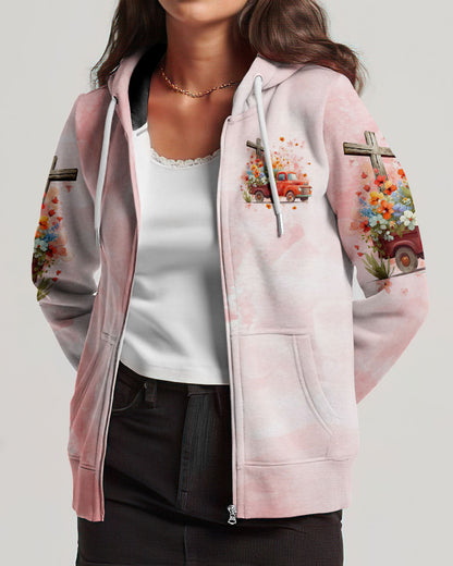 Jesus Take The Wheel Truck Floral Women's All Over Print Shirt - Tltr0412232, easychoo.com