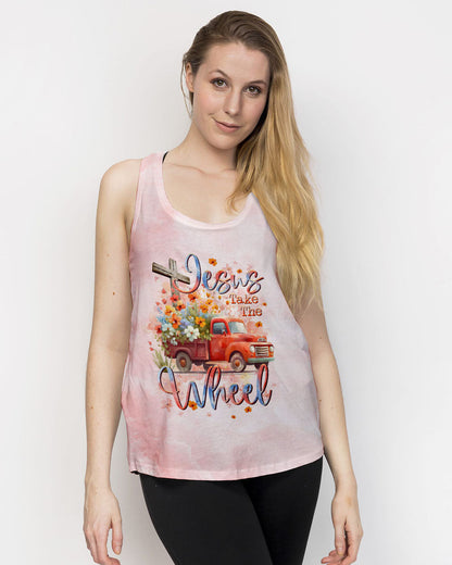 Jesus Take The Wheel Truck Floral Women's All Over Print Shirt - Tltr0412232, easychoo.com