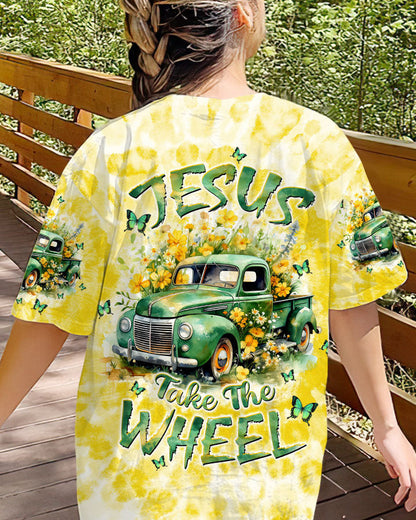 Jesus Take The Wheel Tie Dye Women's All Over Print Shirt - Tltw1201243, easychoo.com