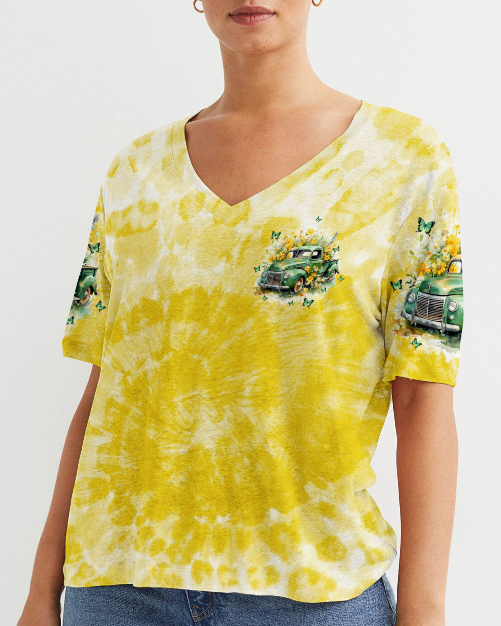 Jesus Take The Wheel Tie Dye Women's All Over Print Shirt - Tltw1201243, easychoo.com