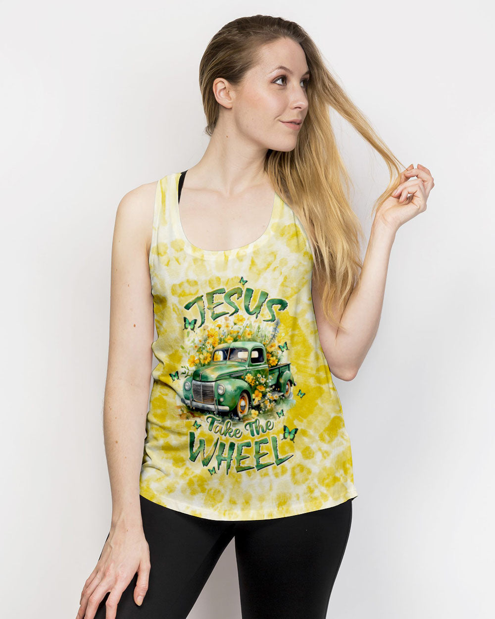 Jesus Take The Wheel Tie Dye Women's All Over Print Shirt - Tltw1201243, easychoo.com