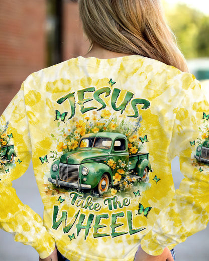 Jesus Take The Wheel Tie Dye Women's All Over Print Shirt - Tltw1201243, easychoo.com