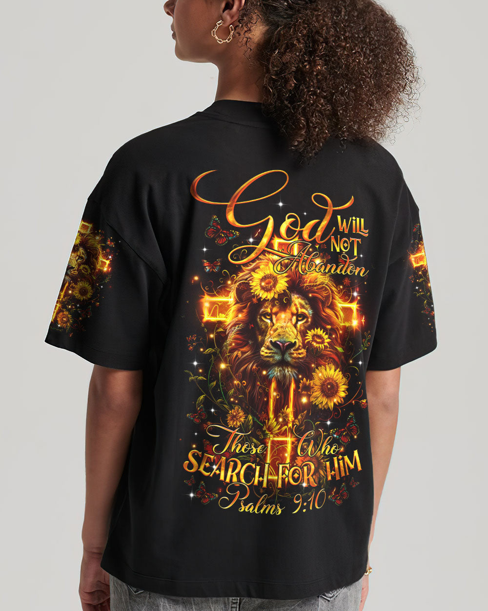 God Will Not Abandon Lion Women's All Over Print Shirt - Tltr1303243, easychoo.com