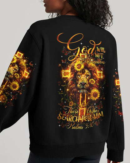 God Will Not Abandon Lion Women's All Over Print Shirt - Tltr1303243, easychoo.com
