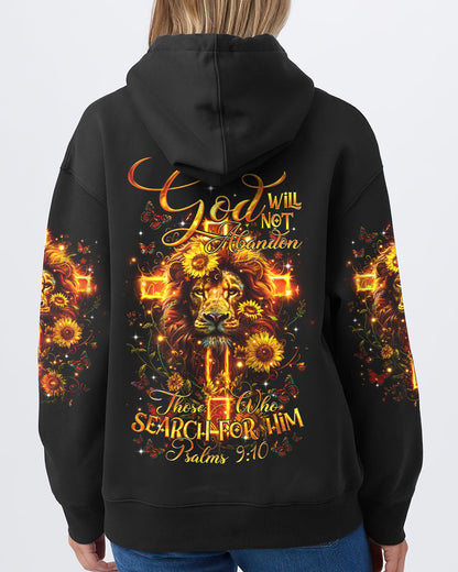 God Will Not Abandon Lion Women's All Over Print Shirt - Tltr1303243, easychoo.com