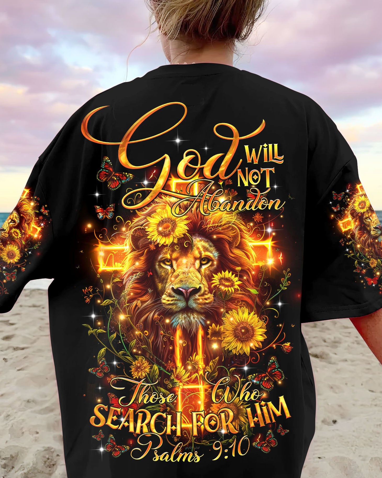 God Will Not Abandon Lion Women's All Over Print Shirt - Tltr1303243, easychoo.com