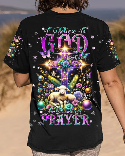 I Believe In God Lamb Christmas Women's All Over Print Shirt - Tlnt1311234, easychoo.com