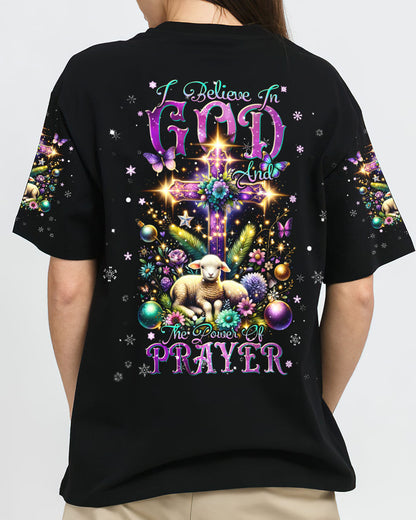 I Believe In God Lamb Christmas Women's All Over Print Shirt - Tlnt1311234, easychoo.com