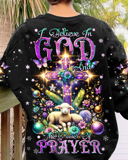I Believe In God Lamb Christmas Women's All Over Print Shirt - Tlnt1311234, easychoo.com