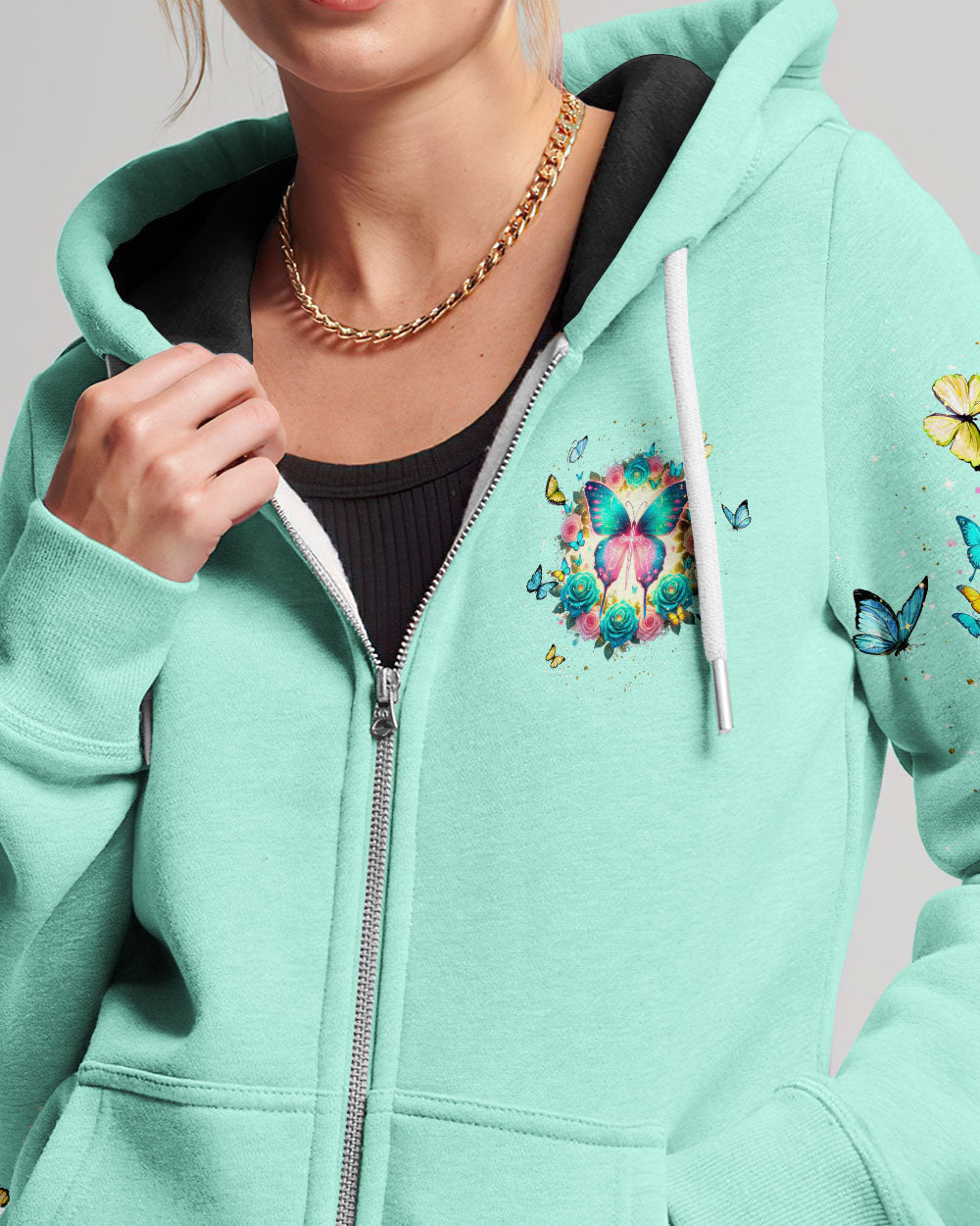 With God All Things Are Possible Butterfly Women's All Over Print Shirt - Tlnt2901244, easychoo.com