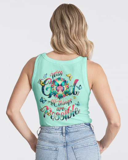 With God All Things Are Possible Butterfly Women's All Over Print Shirt - Tlnt2901244, easychoo.com