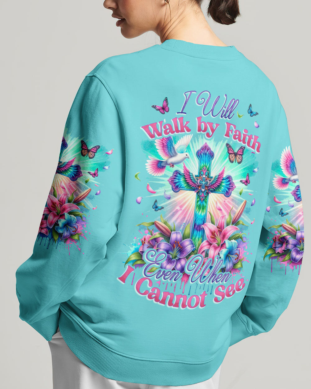 Walk by Faith Women's All Over Print Shirt - Tytd3011231, easychoo.com