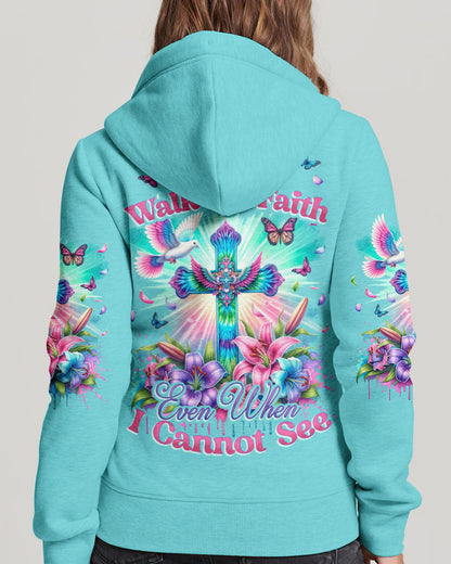 Walk by Faith Women's All Over Print Shirt - Tytd3011231, easychoo.com