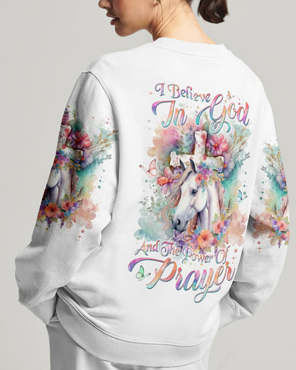 I Believe In God Horse Women's All Over Print Shirt - Yhln0201241, easychoo.com