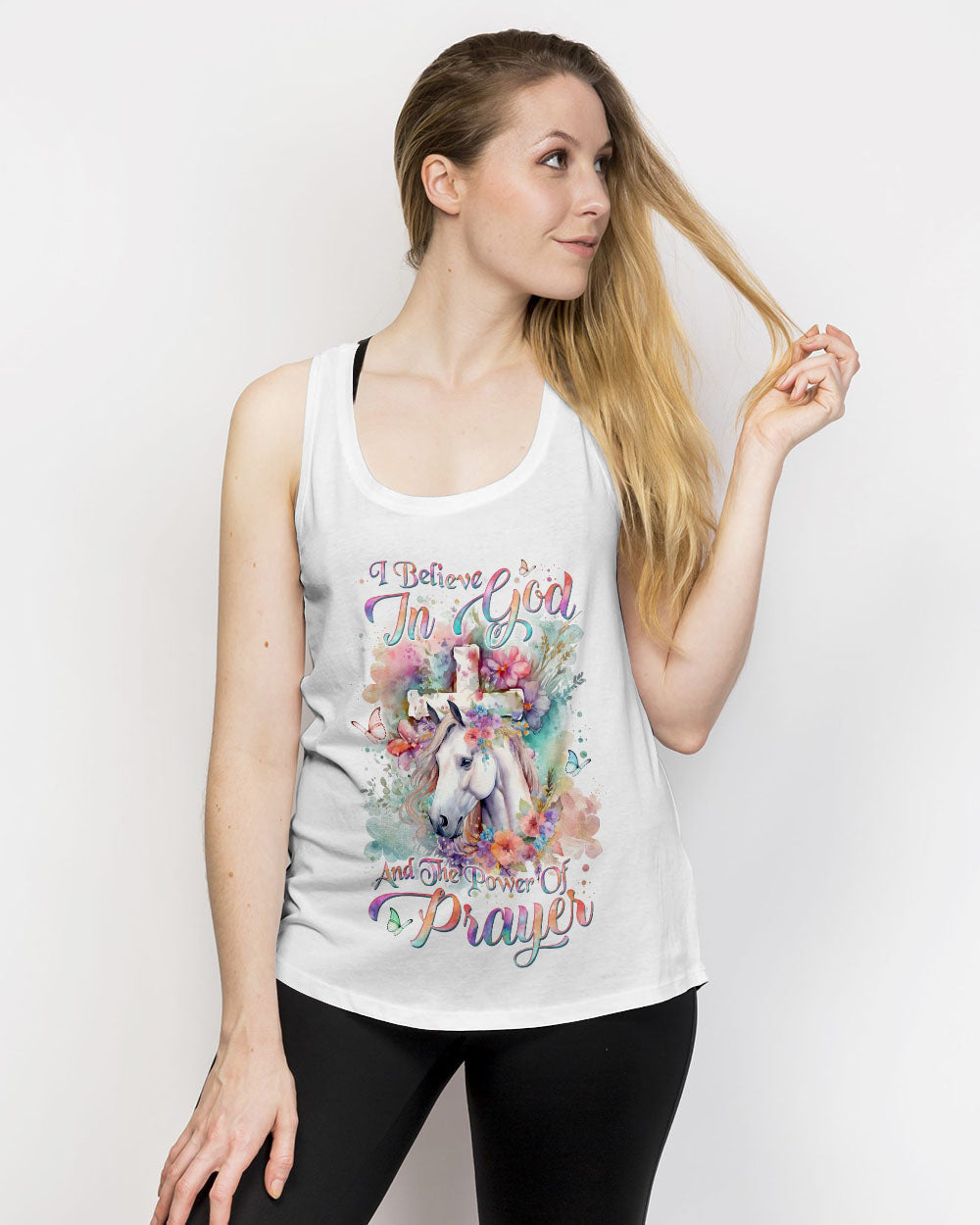 I Believe In God Horse Women's All Over Print Shirt - Yhln0201241, easychoo.com